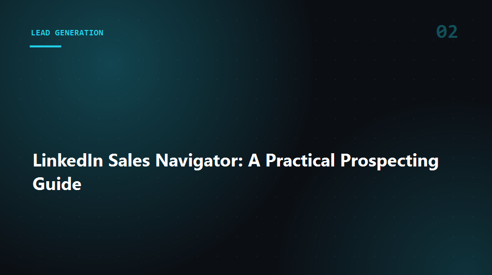 LinkedIn Sales Navigator: A Practical Prospecting Guide