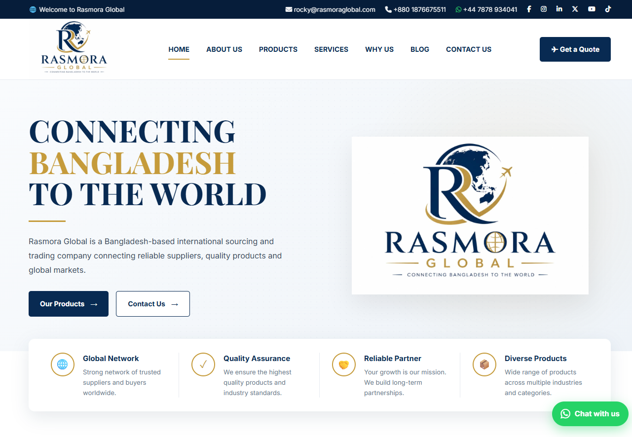 Rasmora Global website